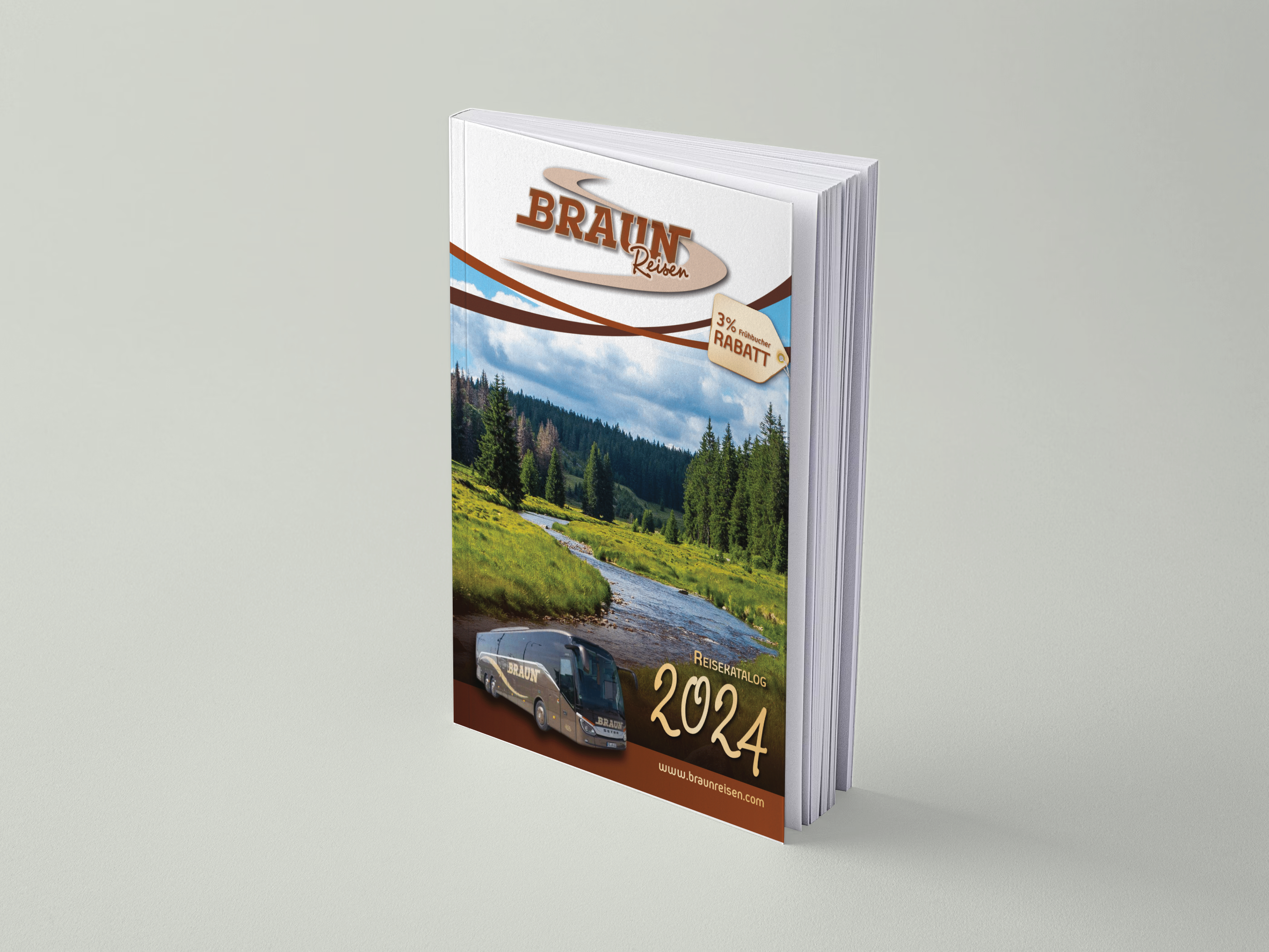 Reisekatalog der Firma Braun Reisen