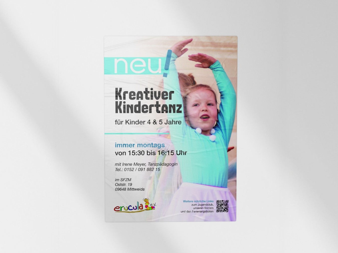 Plakat für den Tanzkurs des SFZM