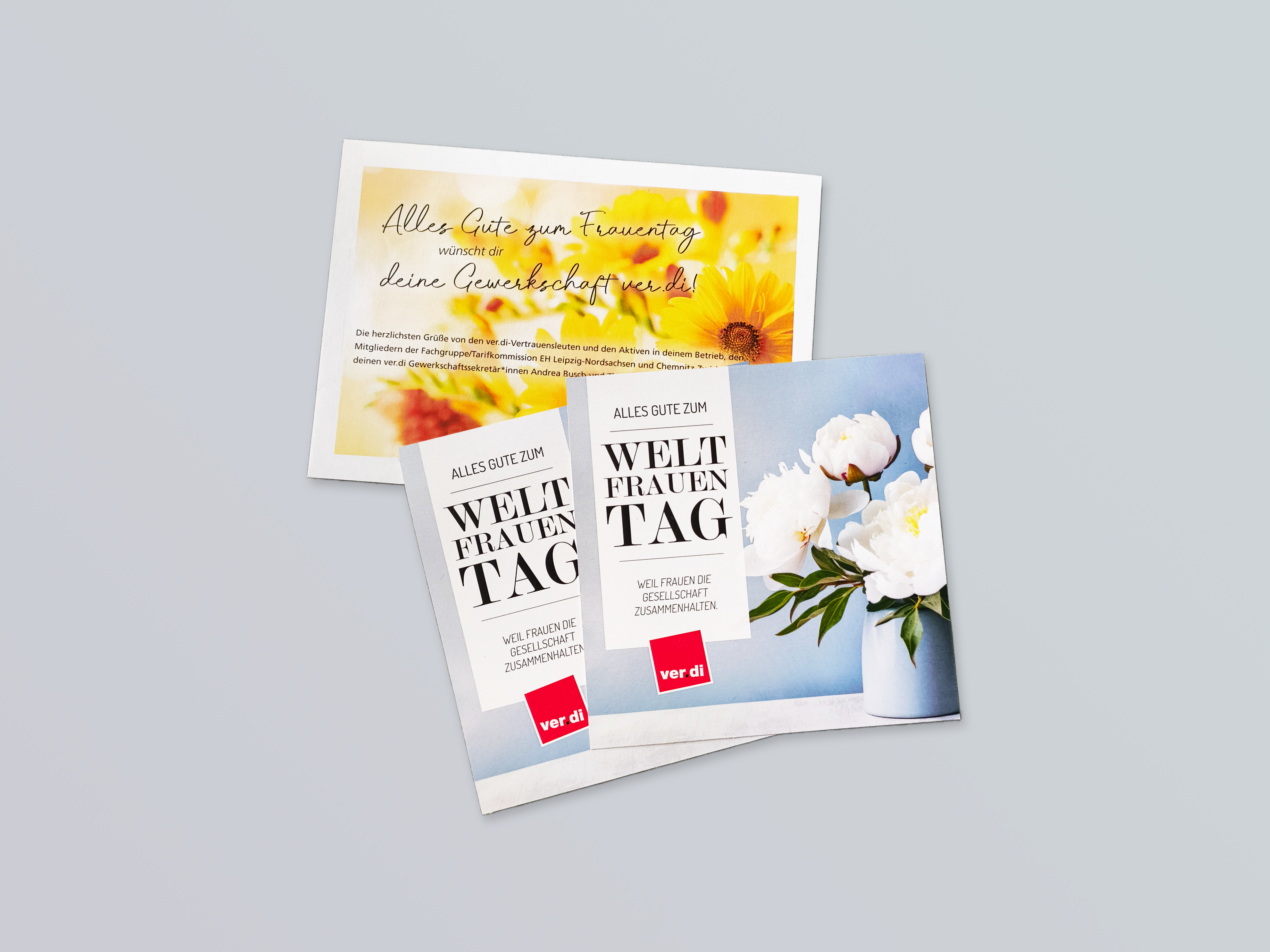 Frauentagskarten für ver.di