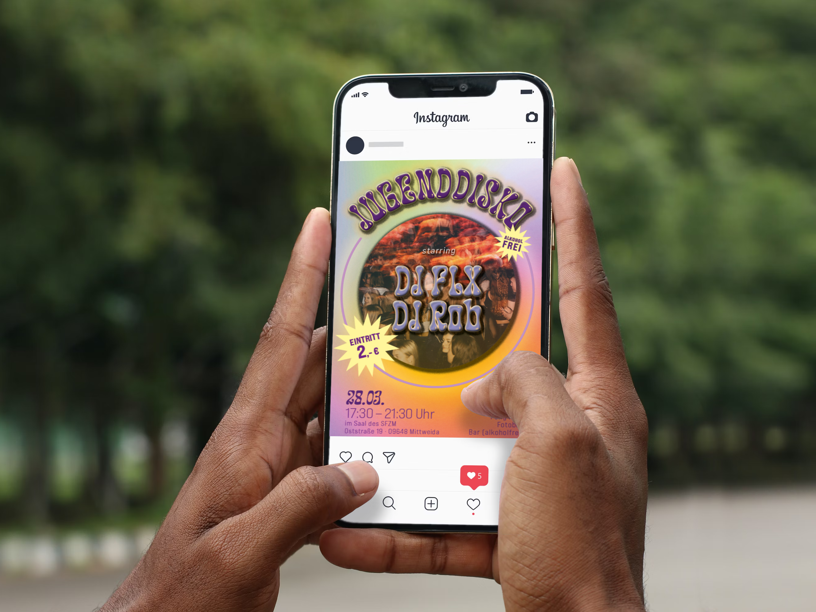 Instagram Post Jugenddisko